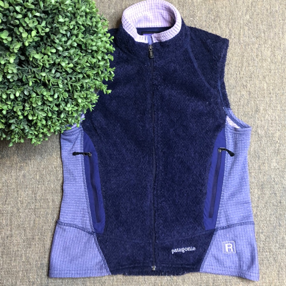 Patagonia Polartec purple fleece vest size S